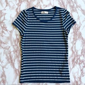 Hollister Striped T Shirt Large